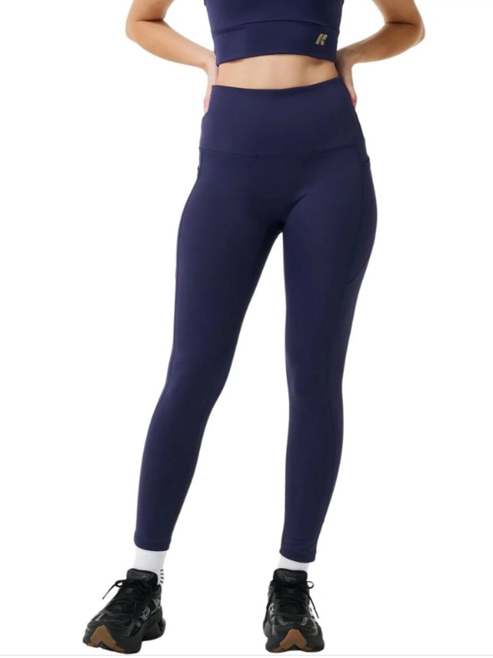 High-Waist Navy Performance Leggings
